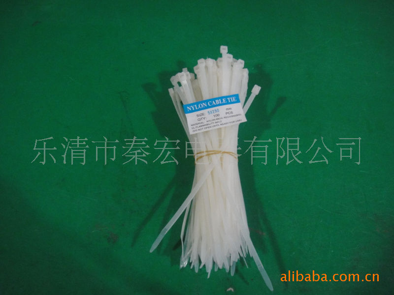 工业级尼龙扎带塑料白黑色耐高温电线m(图1)